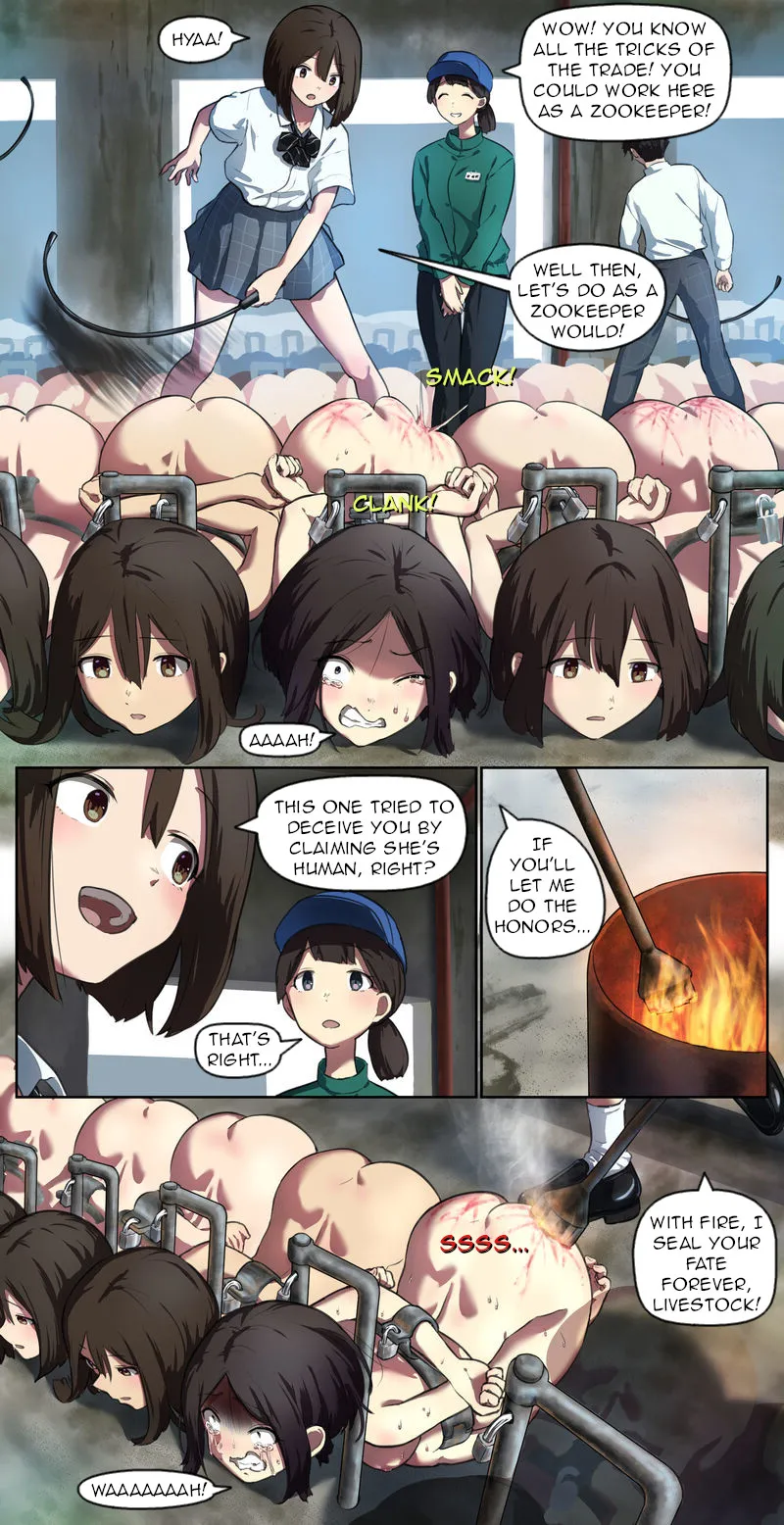 A girl comes to visit a human barn and ends up being switched page 3 full