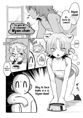 [Annomike] Chiiki Neko Nyan-chan | La gata de la comunidad, Nyan-chan [Español] [Hige] cover