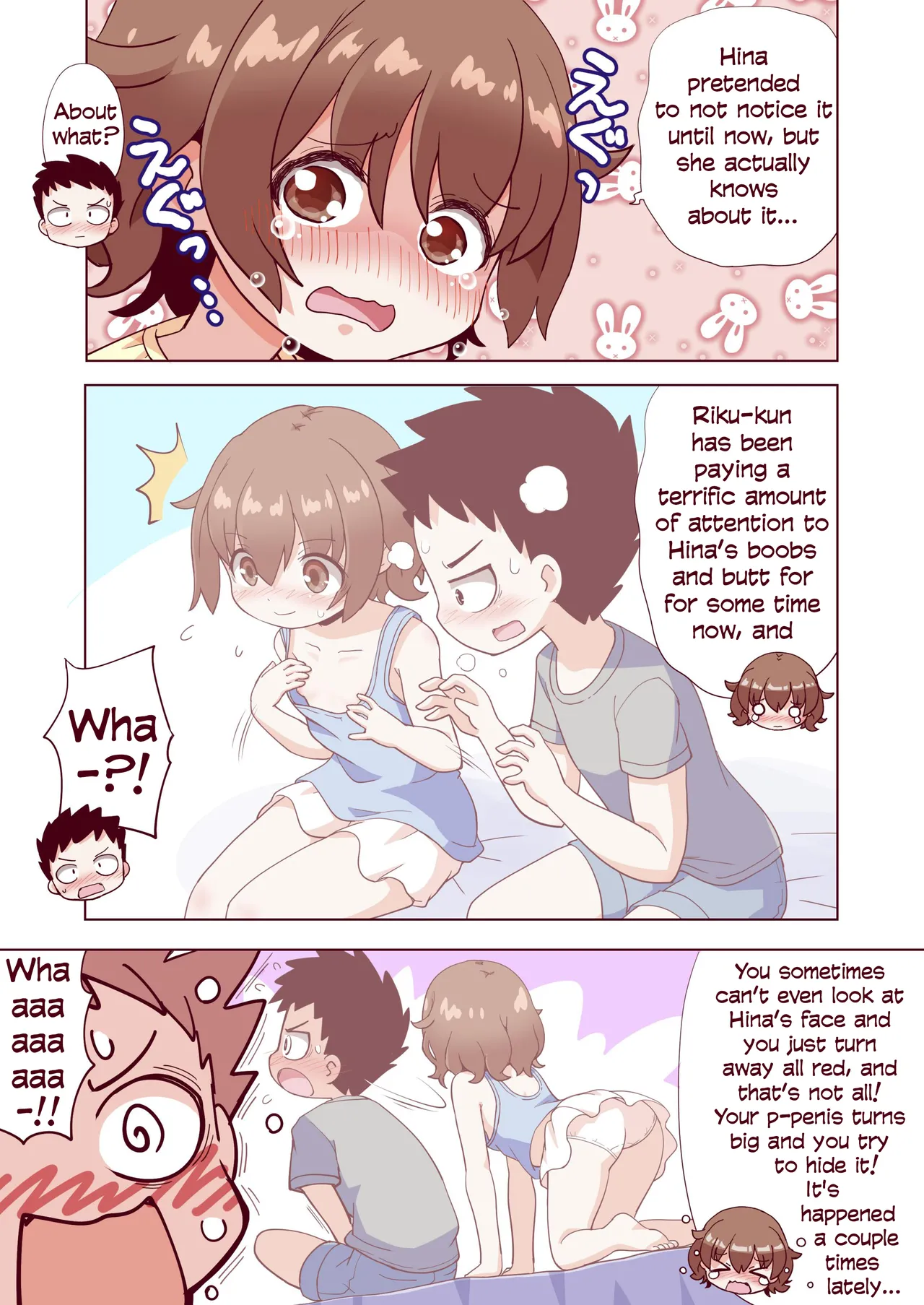 Osananajimi no Hajimete no Bra o Karakatteitara | I tried making a joke about my childhood friend’s first bra, but then… page 4 full