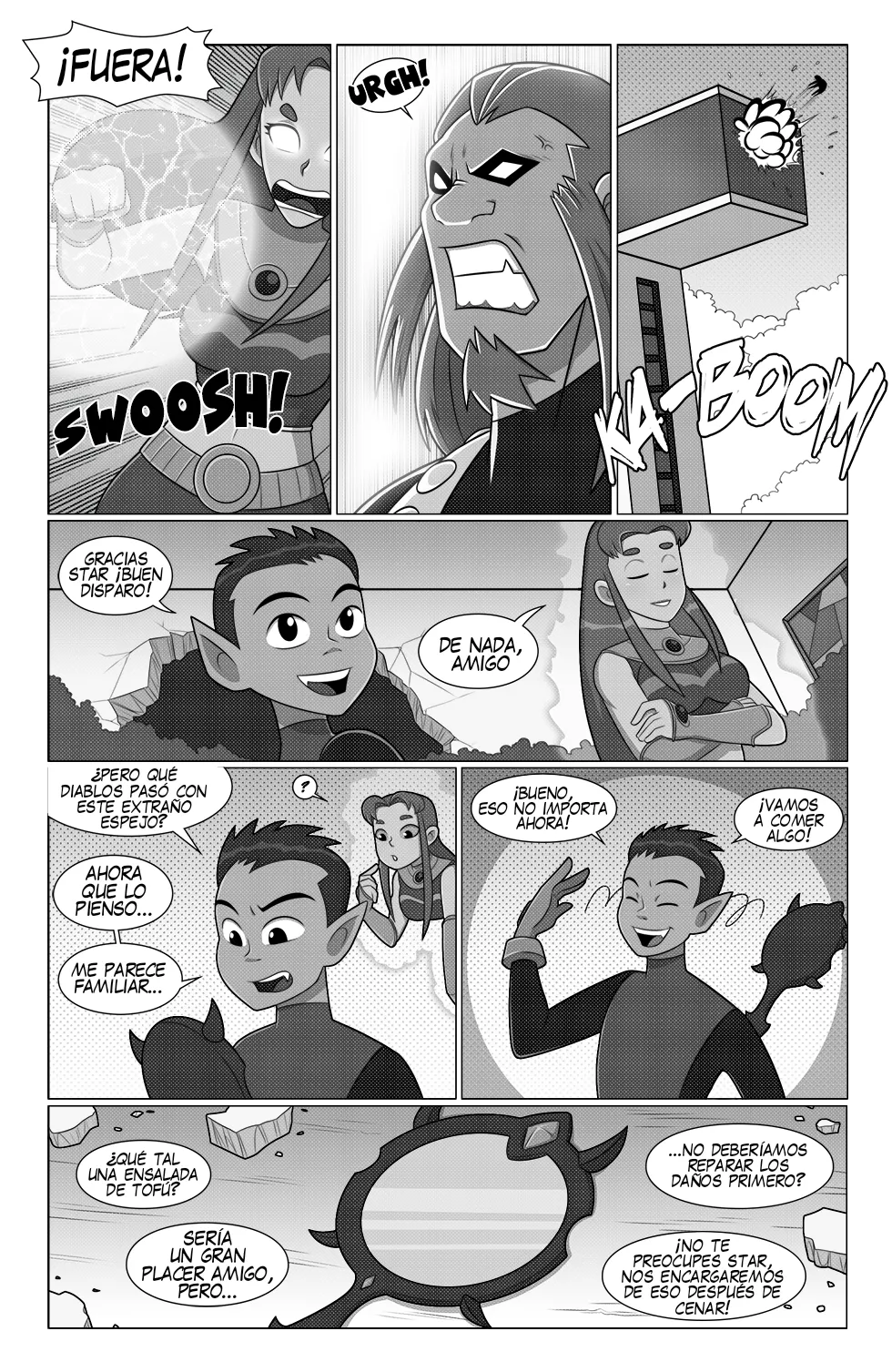 Un problema inesperado en el baño de una joven titán  / page 5 full