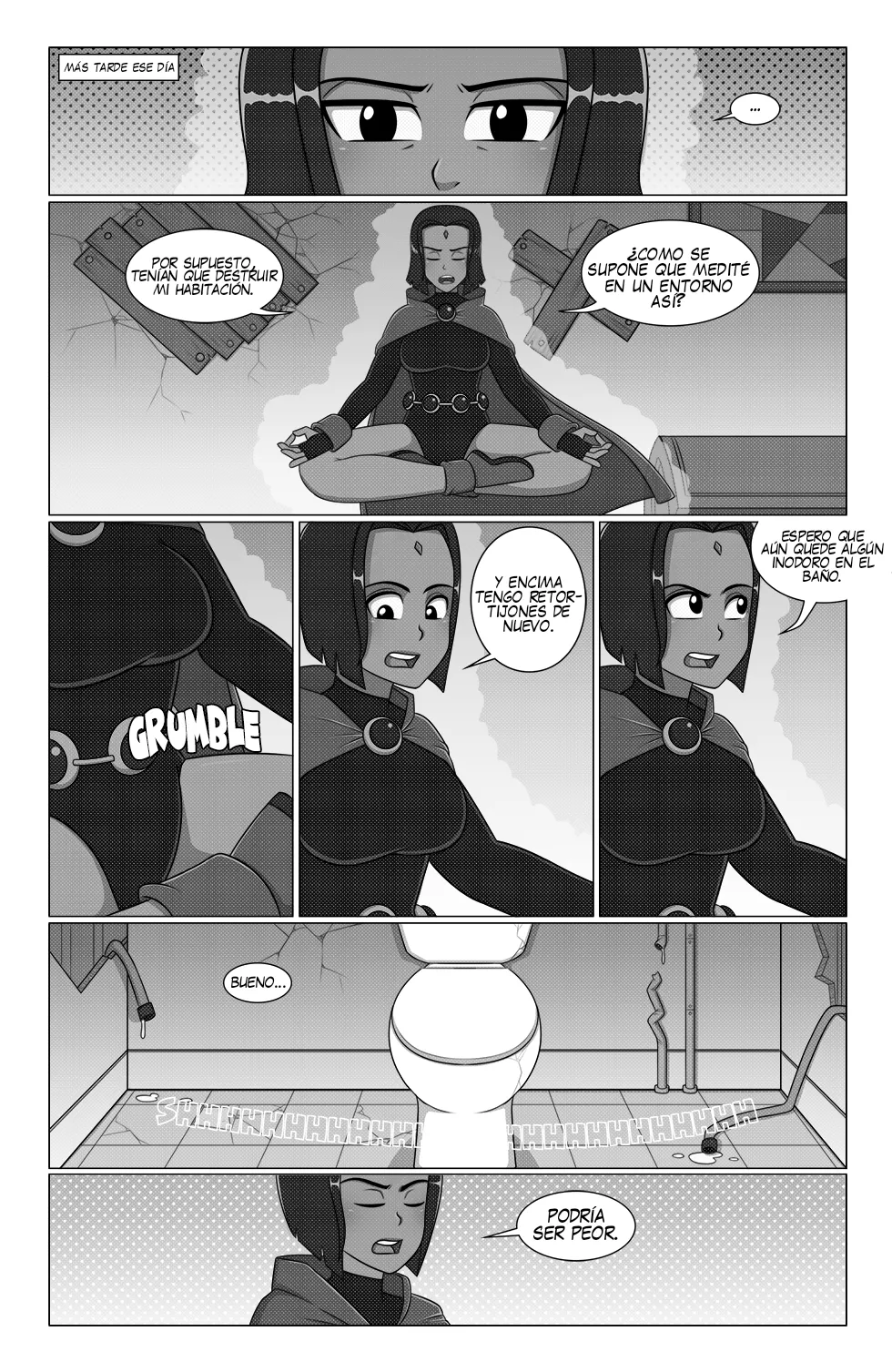 Un problema inesperado en el baño de una joven titán  / page 7 full