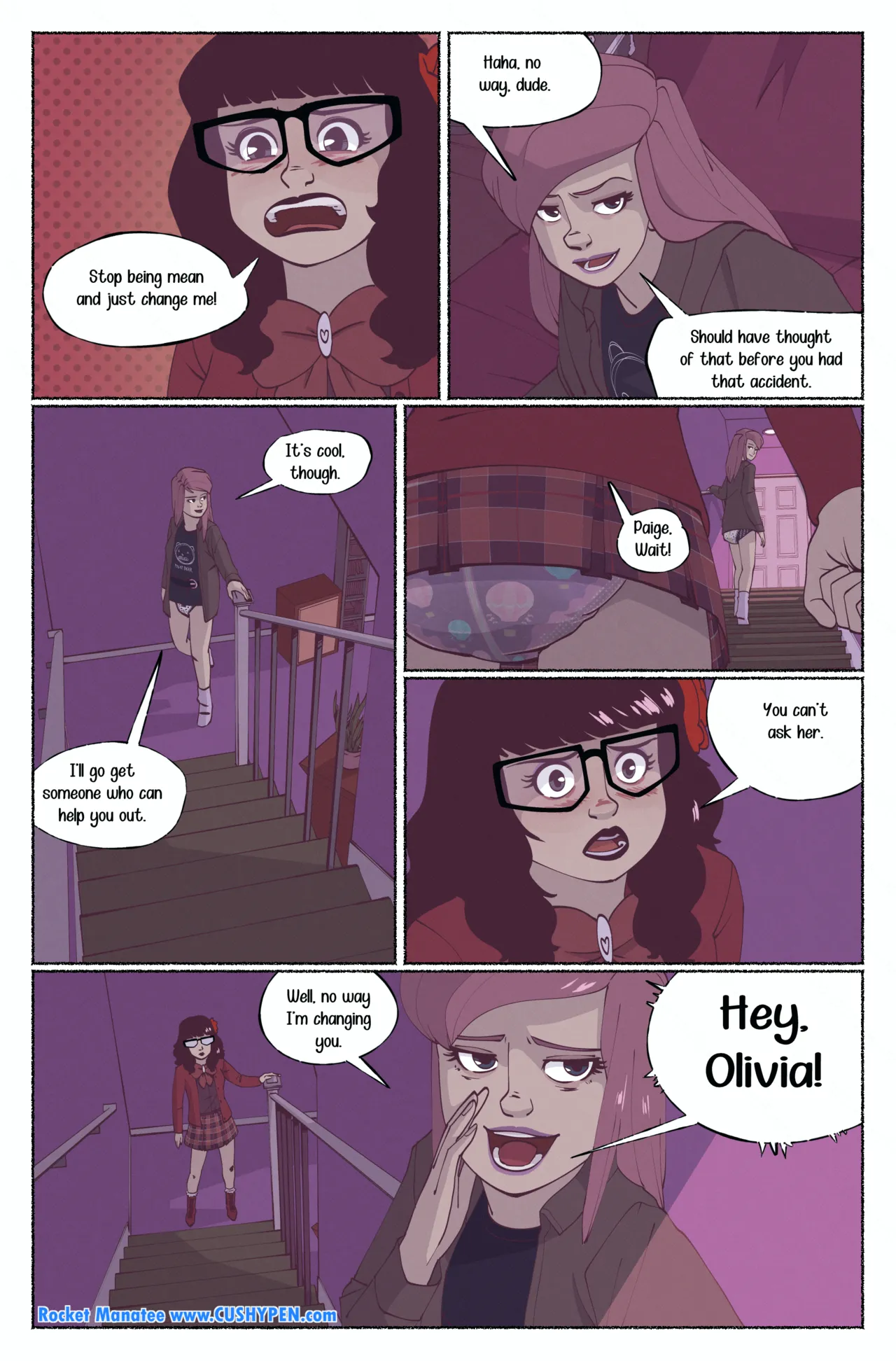 RocketManatee - Paper Hearts /  Viola, Paige and Olivia - FULL COMIC page 5 full