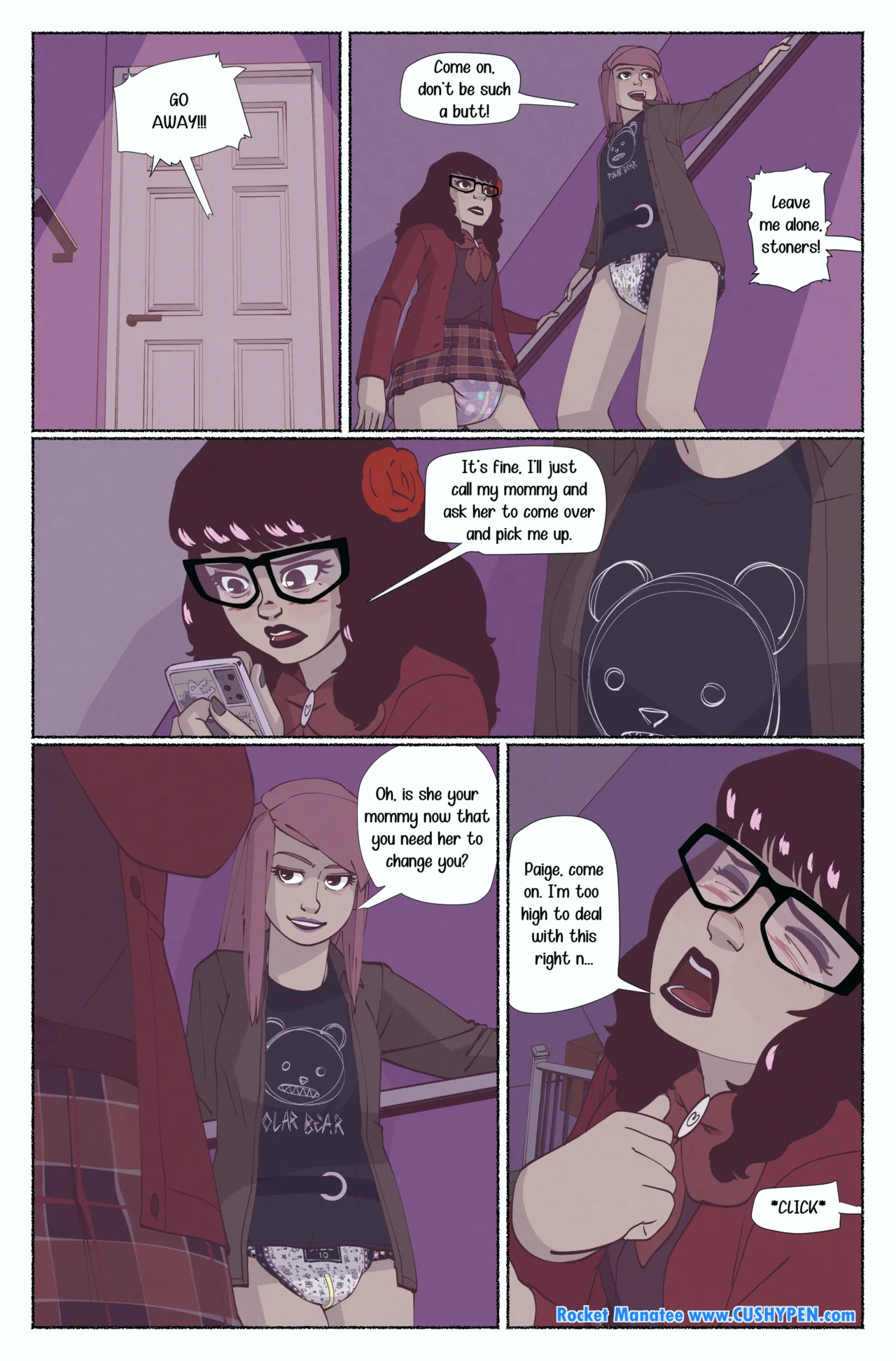 RocketManatee - Paper Hearts /  Viola, Paige and Olivia - FULL COMIC page 6 full
