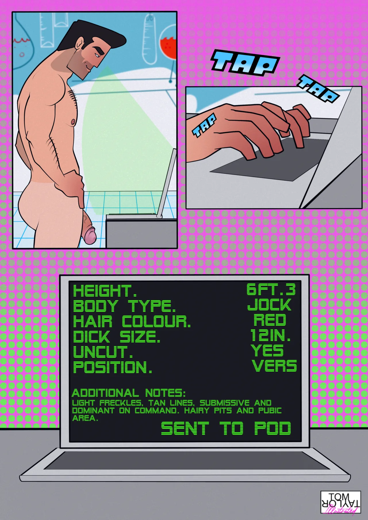 Prof. Utonium makes a man page 8 full