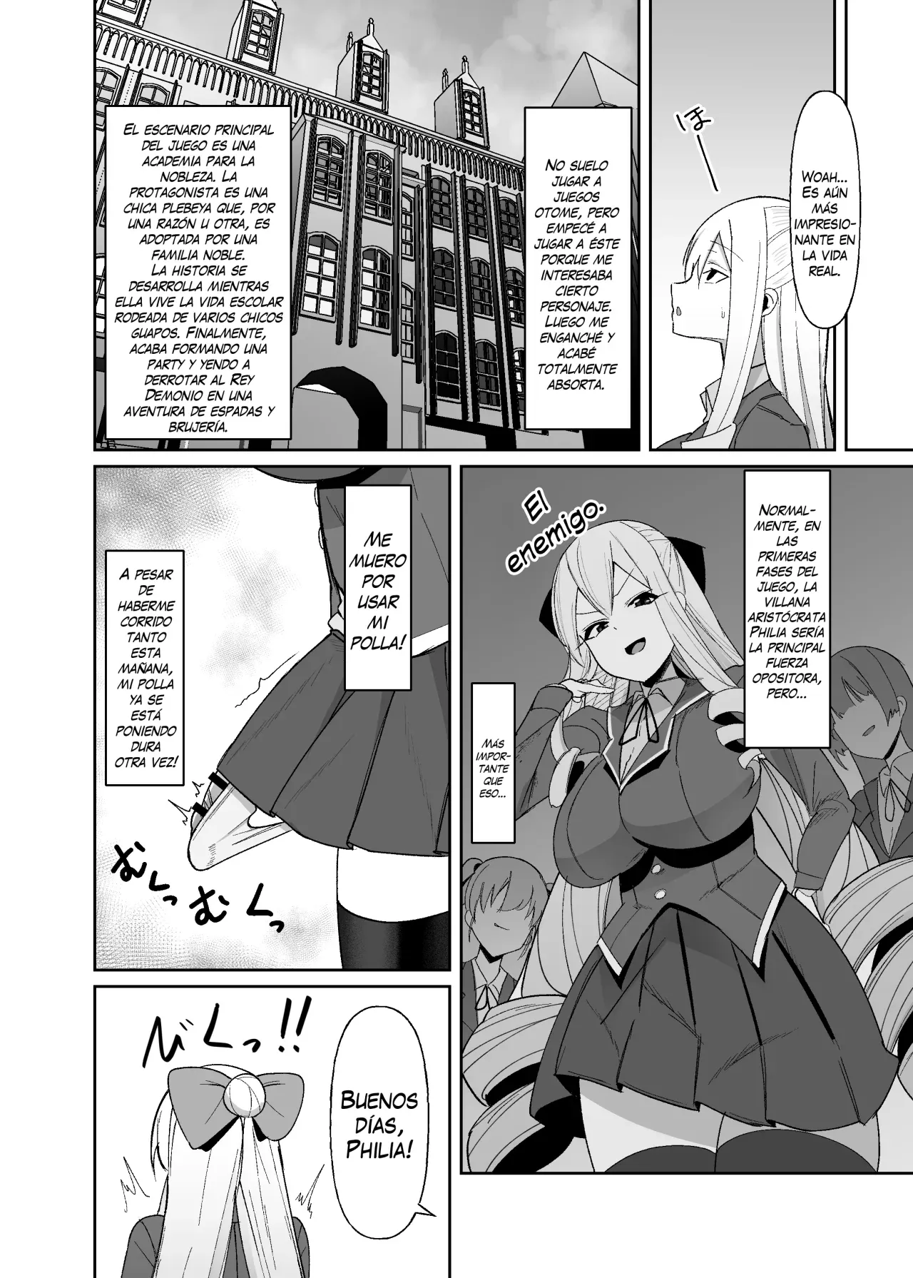 Otome Game no Akuyaku Reijou ni Tensei Shitara Ura Settei de Futanari deshita ~Ch. 1~ | Reencarné en un Juego Otome como una Futanari en una Ruta Secreta ~Cap. 1~ page 11 full
