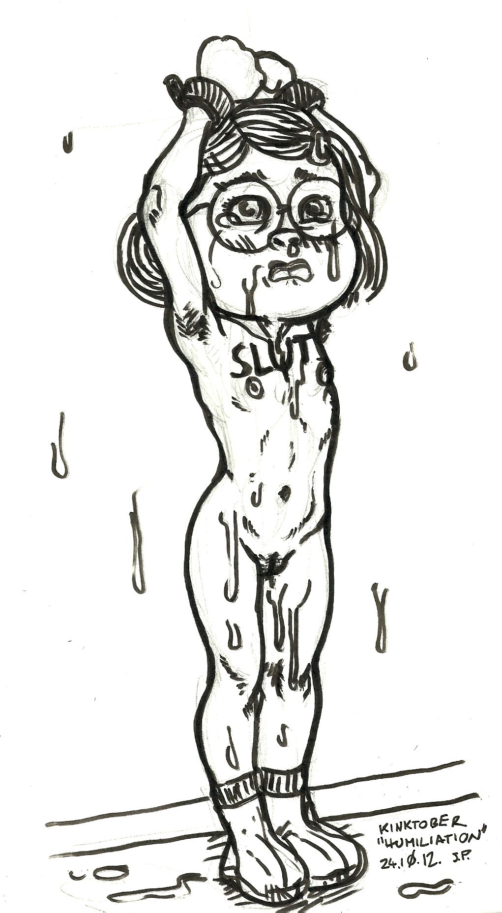 Smudge Proof Kinktober Inktober 2024 page 12 full