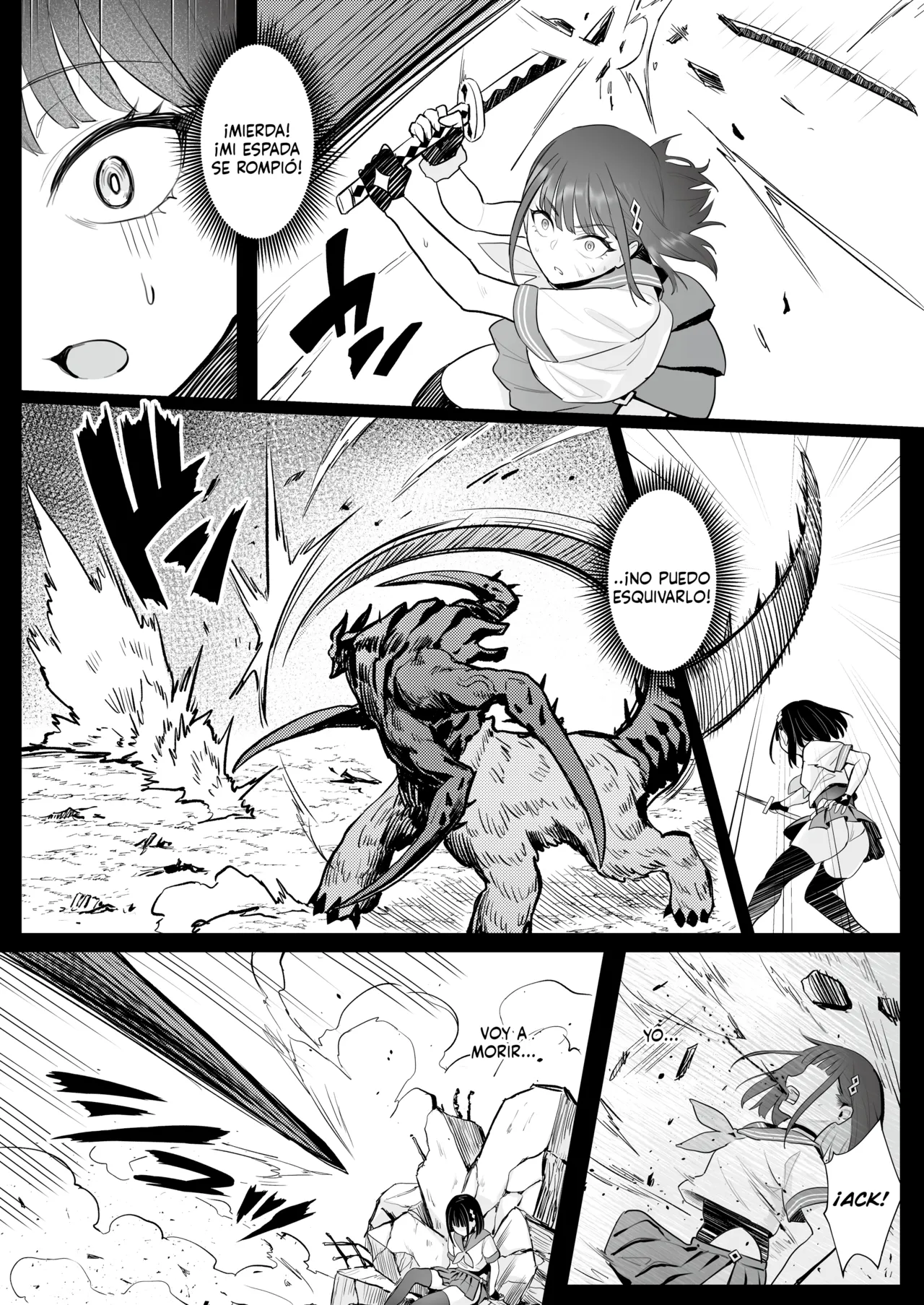 Moto Mahou Shoujo no Shigoto Hanashi Ao | El Trabajo De La Ex Chica Magica Azul page 8 full