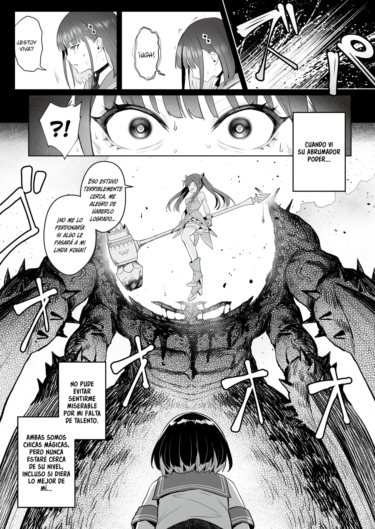 Moto Mahou Shoujo no Shigoto Hanashi Ao | El Trabajo De La Ex Chica Magica Azul page 9 full