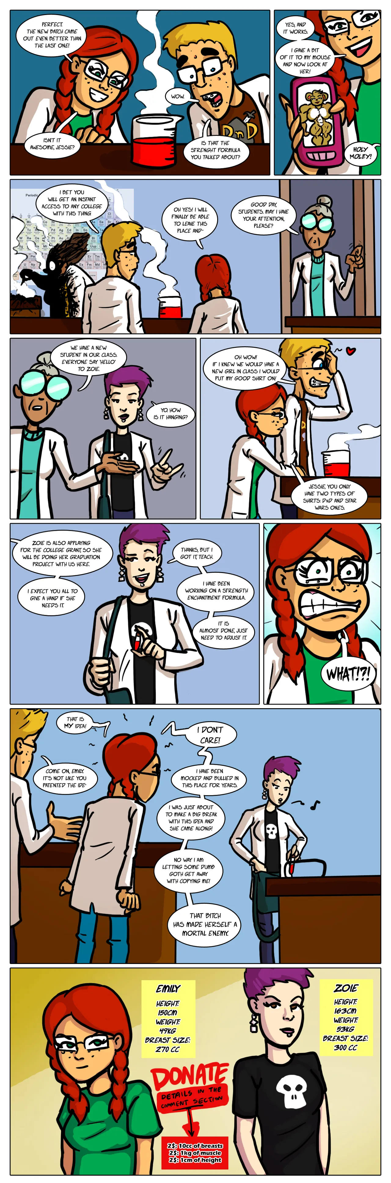 Zoe vs Emily muscle growth page 1 full