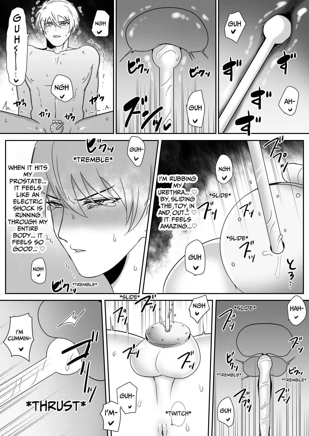 I Tried Out Being Toyed With While Wearing A Flat Chastity Belt. page 7 full