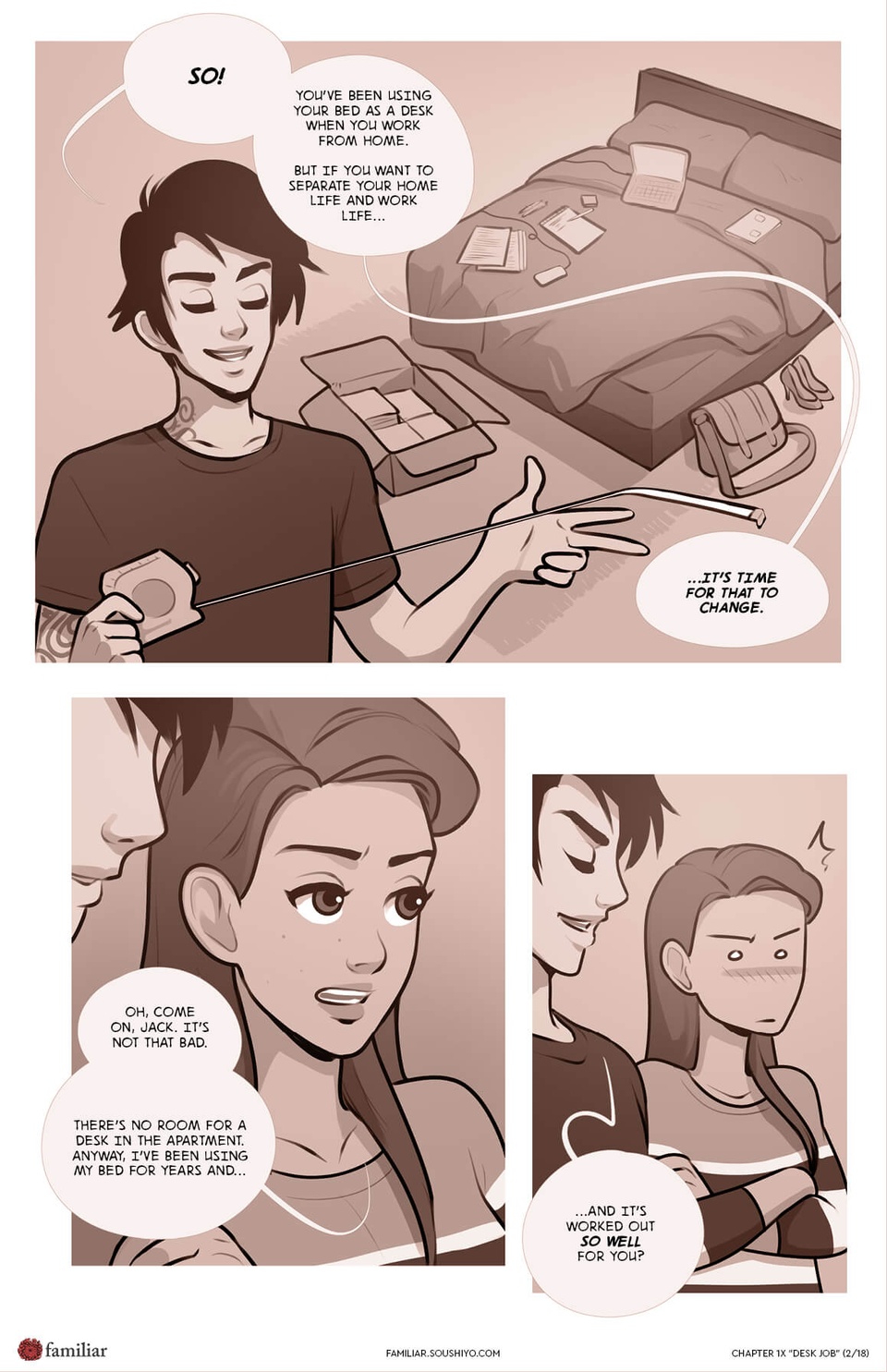 Familiar  - Act 1 - Chapter 07.5 - Desk Job page 3 full