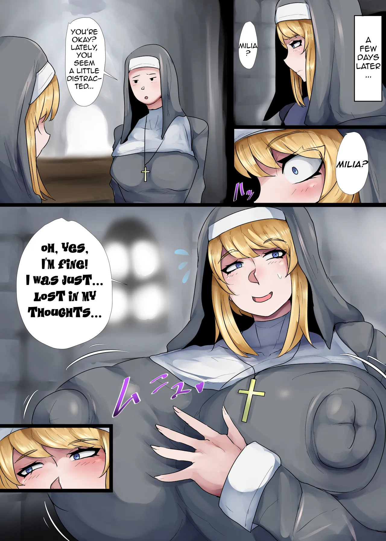 Bakunyuu Sister x Kyokon Goblin | Big breasts sister X big dick goblin. page 11 full