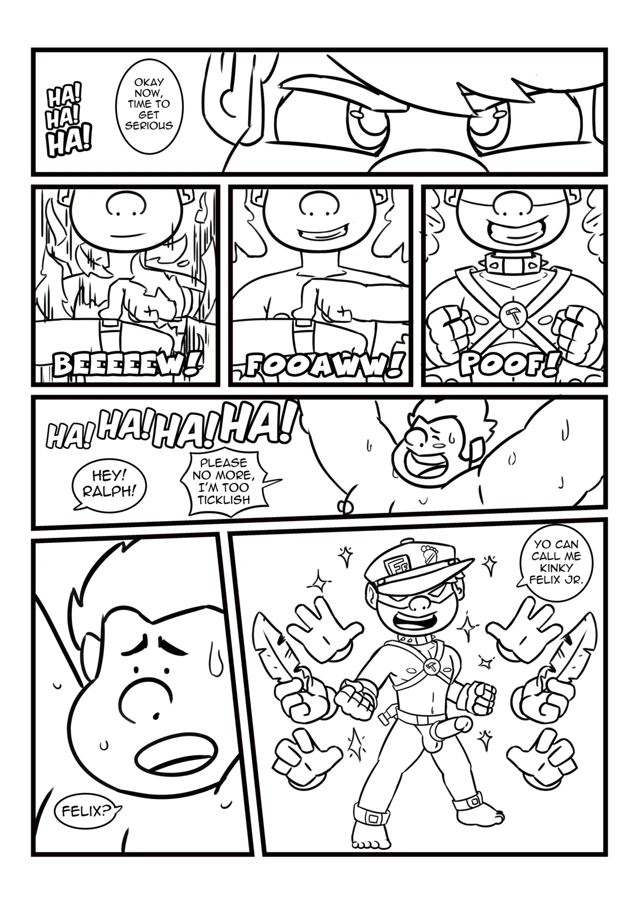 Tickle Stories #1: Online Mischief page 11 full
