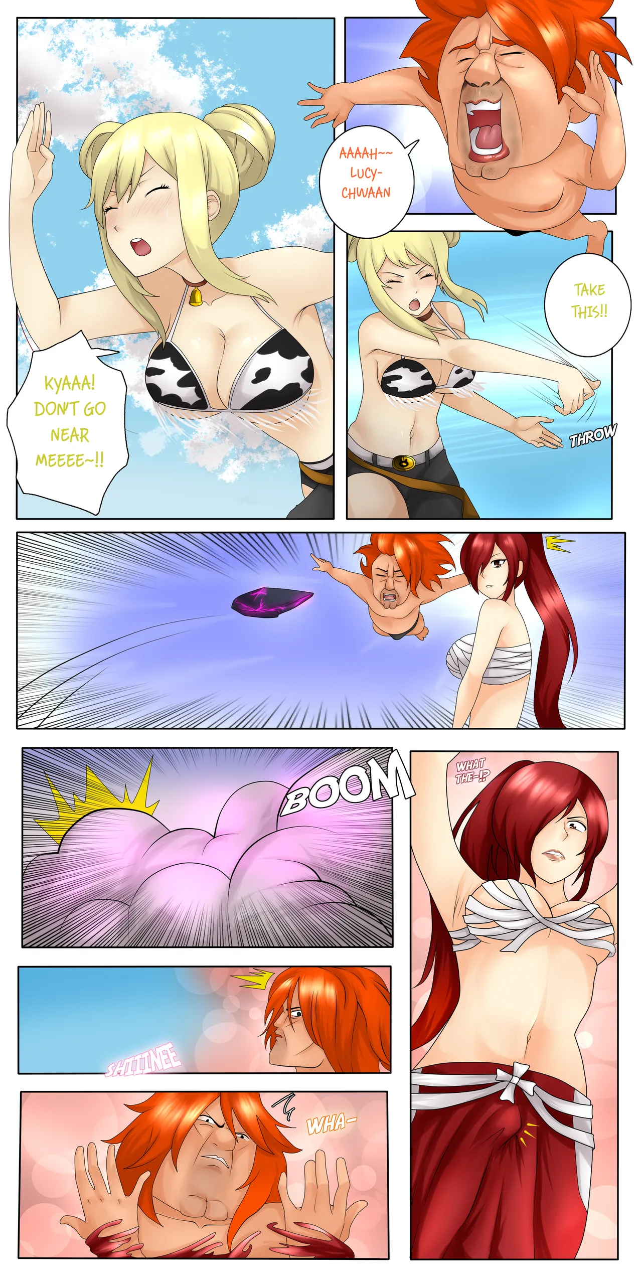 Erza & Ichiya get Transformed into each other! page 1 full