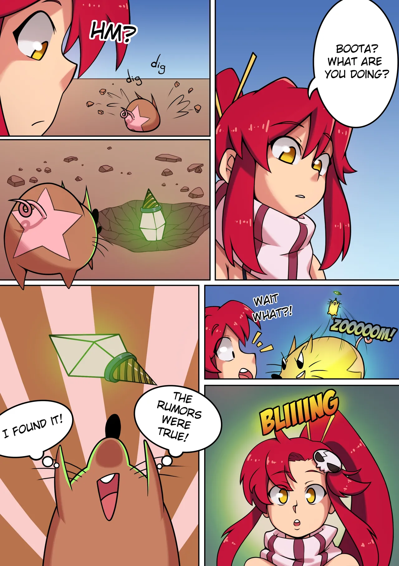 Boota's New Body! page 1 full