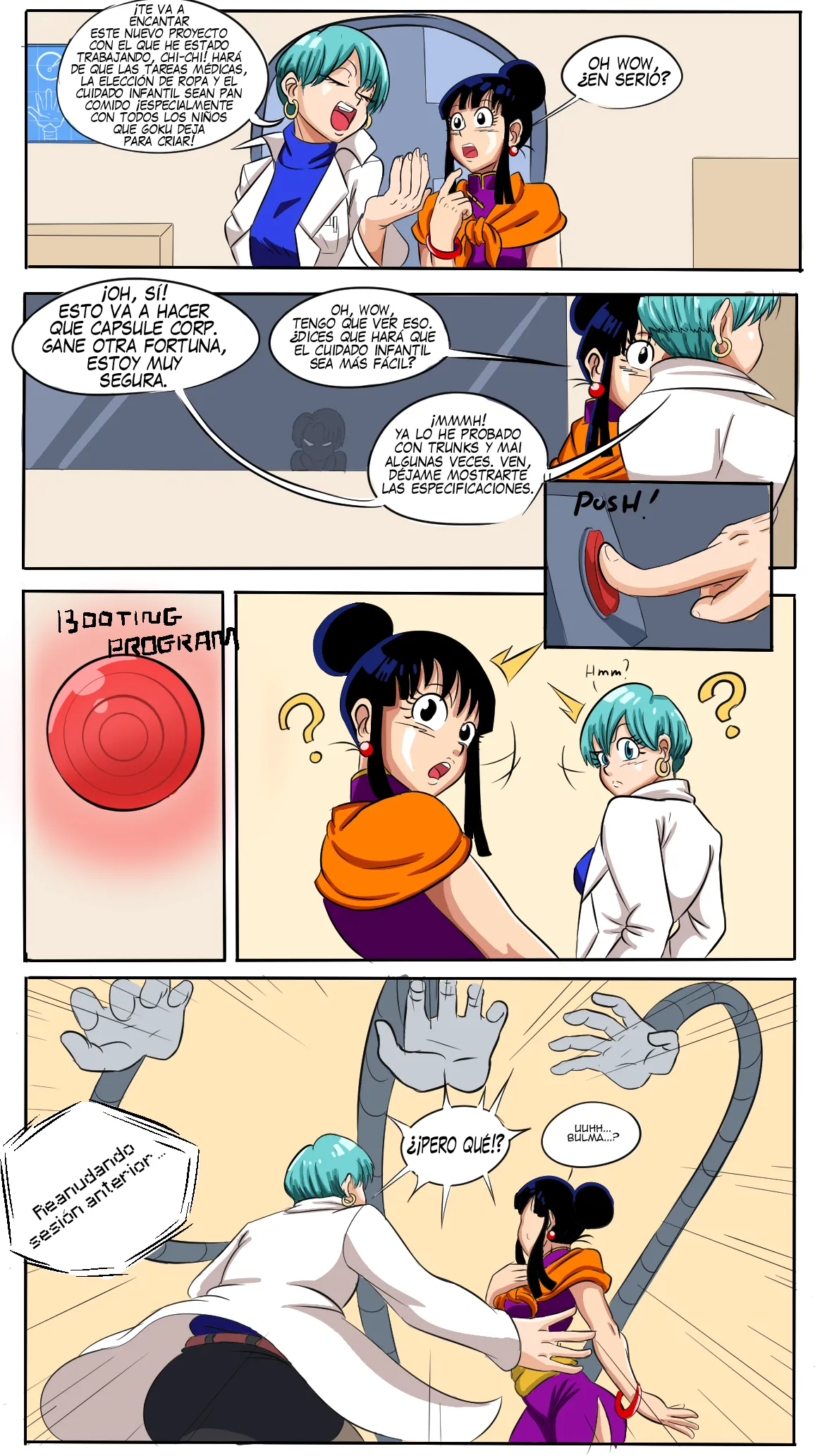 DBZ Moms Vs. The Diaper Machine page 1 full