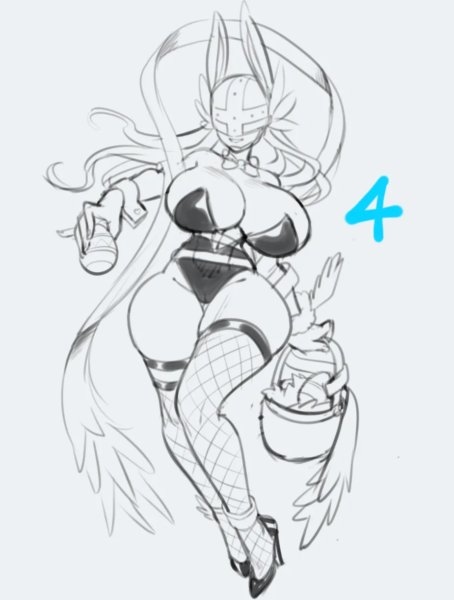 Easter Bunny Angewomon page 8 full