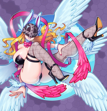 [Supersatanson] Easter Bunny Angewomon (Digimon) cover