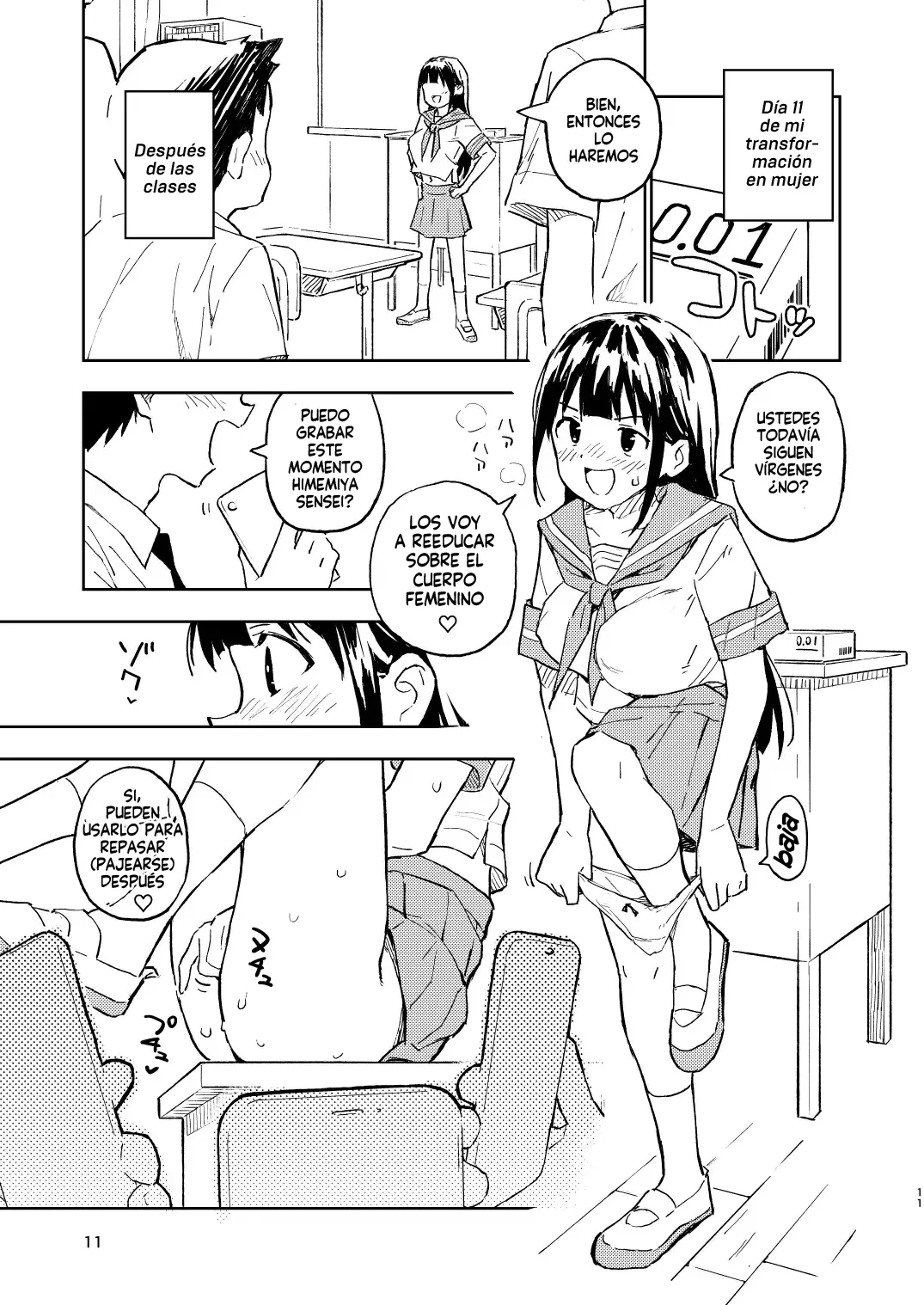 1-kagetsu Ninshin Shinakereba Otoko ni Modoreru Hanashi 2| Si no te embarazas en 1 mes podras volver a ser hombre Cap.2 page 11 full