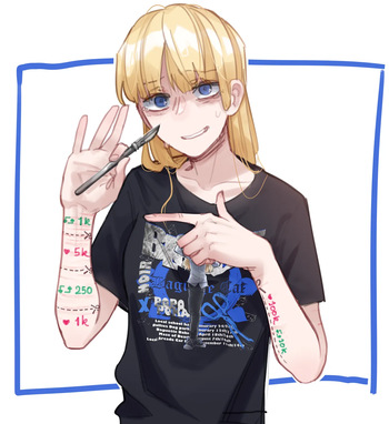 [popopoka] Blondie's t-shirt cover