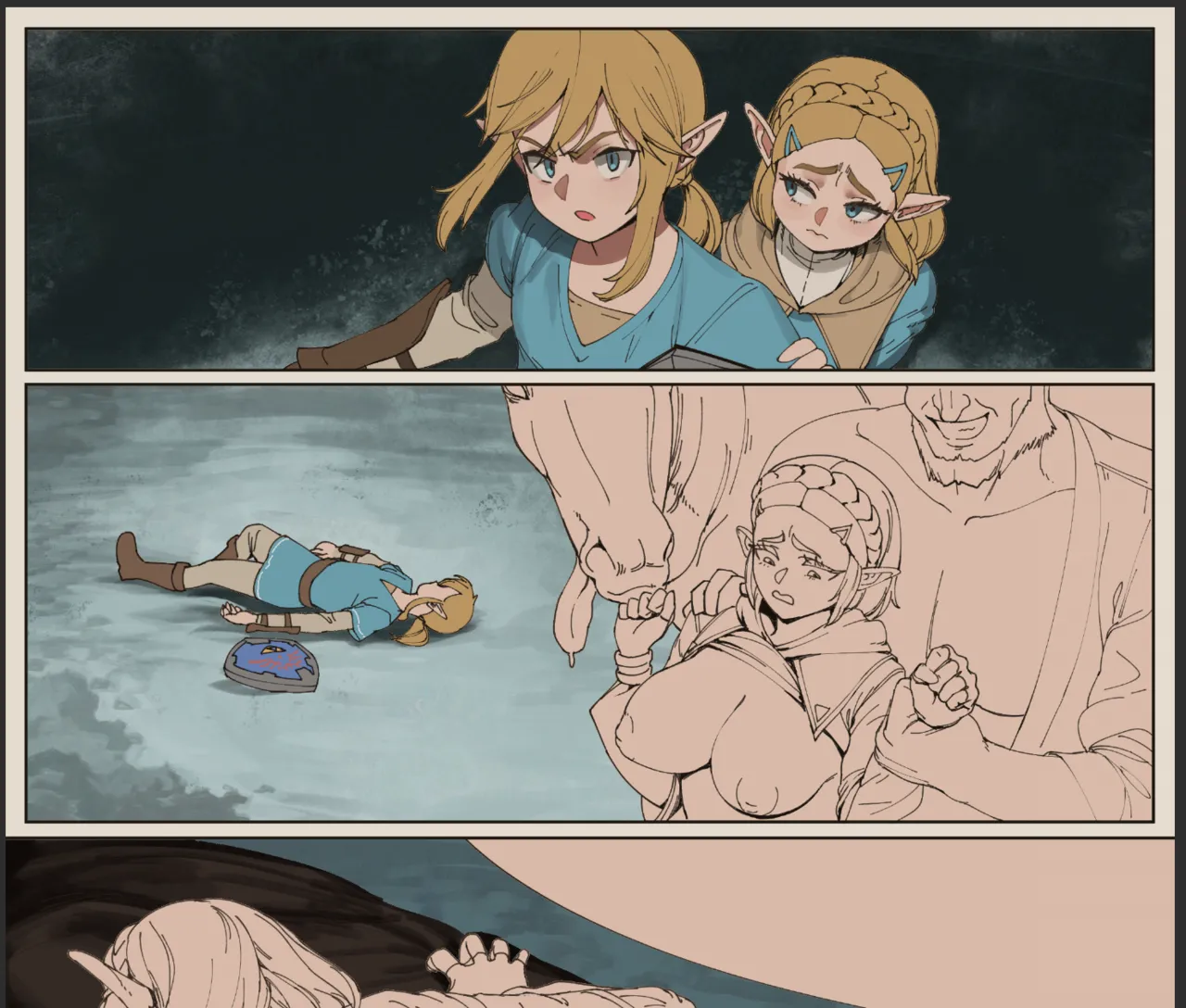 Zelda after Link passes out page 11 full