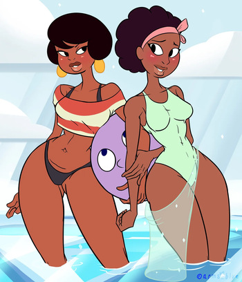 [Blue-Moon-Arms] Jenny & Kiki Pizza (Steven Universe) cover