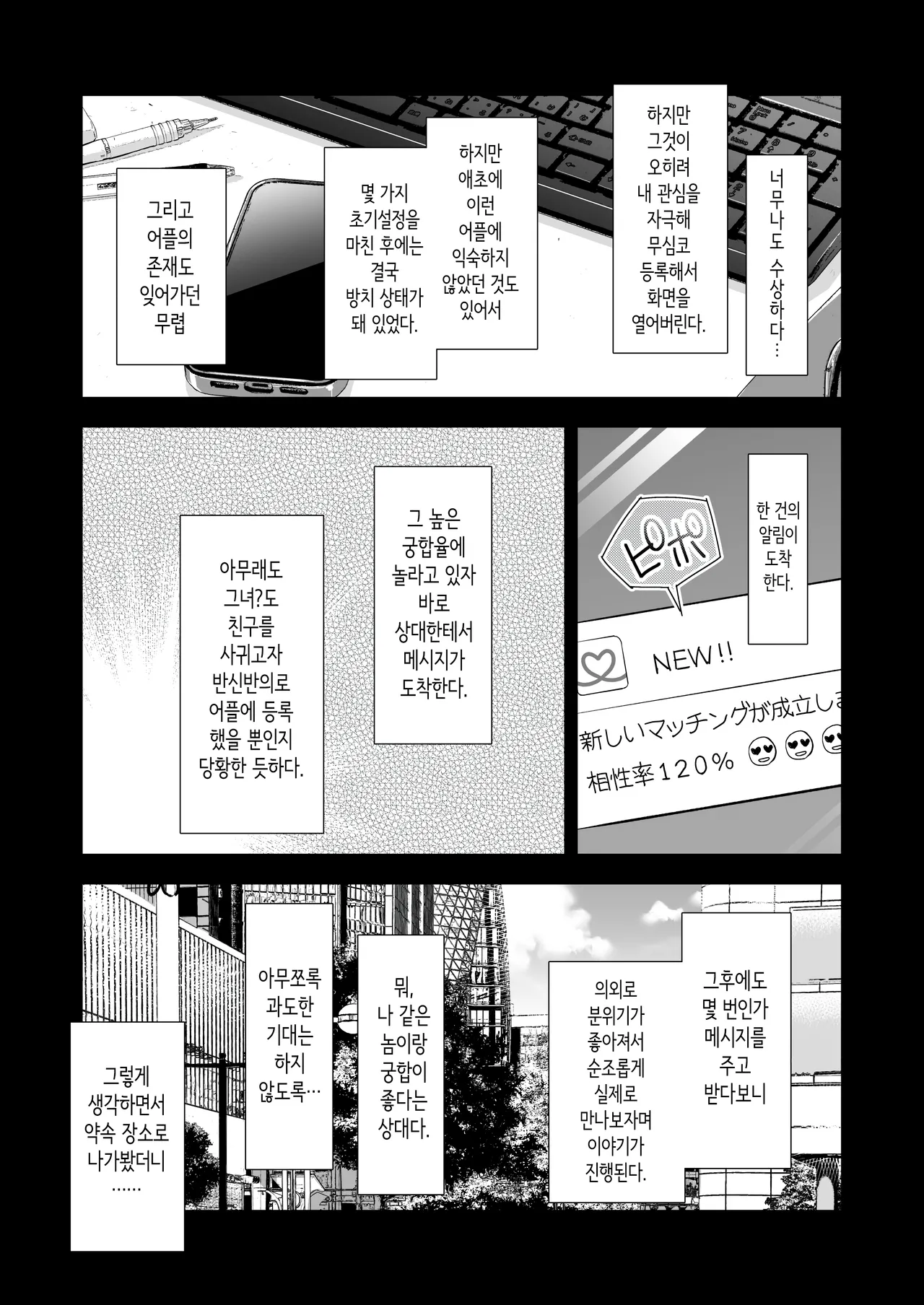 Best Match Kanojo -Seiso JK to Oji-san ga Appli de Deatte Amaama Ecchi- Best Matching Girlfriend | 베스트 매치 여친 -청순 여고생과 아저씨가 어플로 만나서 달달한 섹스- page 8 full