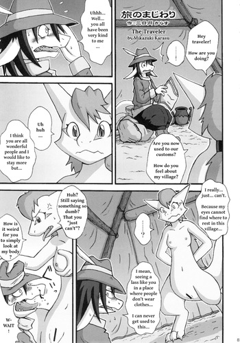 (C76) [Tamago Bakudan (Mikaduki Karasu)] Tabi no Majiwari | The Traveler (Seishun 18kin Kippu 4) [English (rough translation)] cover