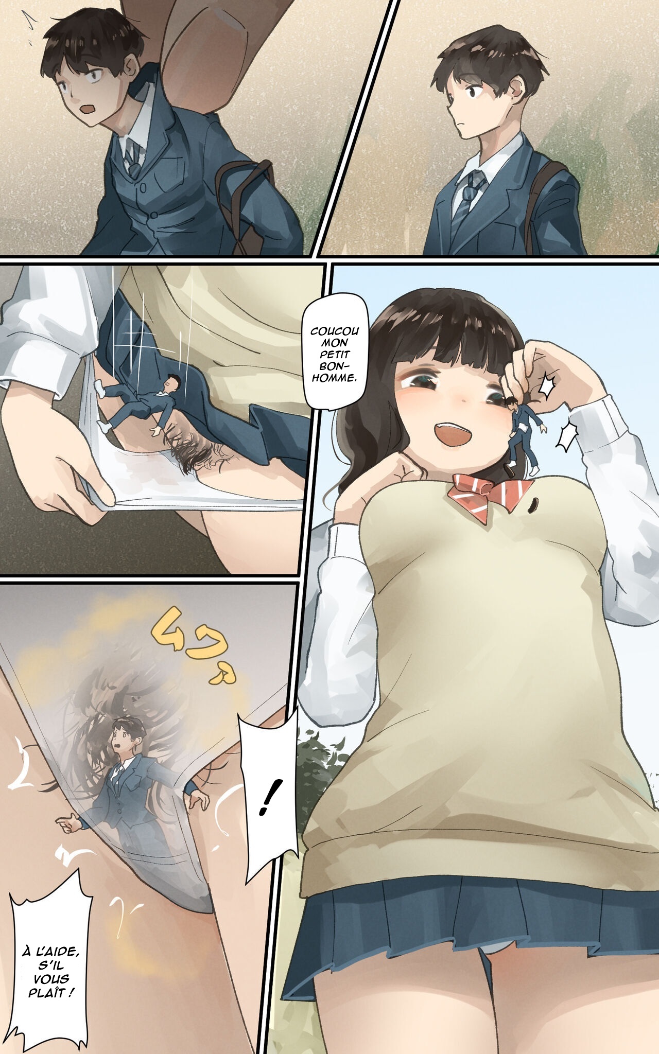 Vibe ni Sareru Kobito | Un minus utilisé comme un vibro page 1 full