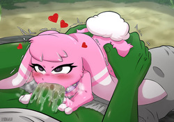 Sugar the Pink Rabbit