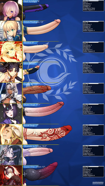 [kushishekku] Fate Futa Charts (Fate) cover