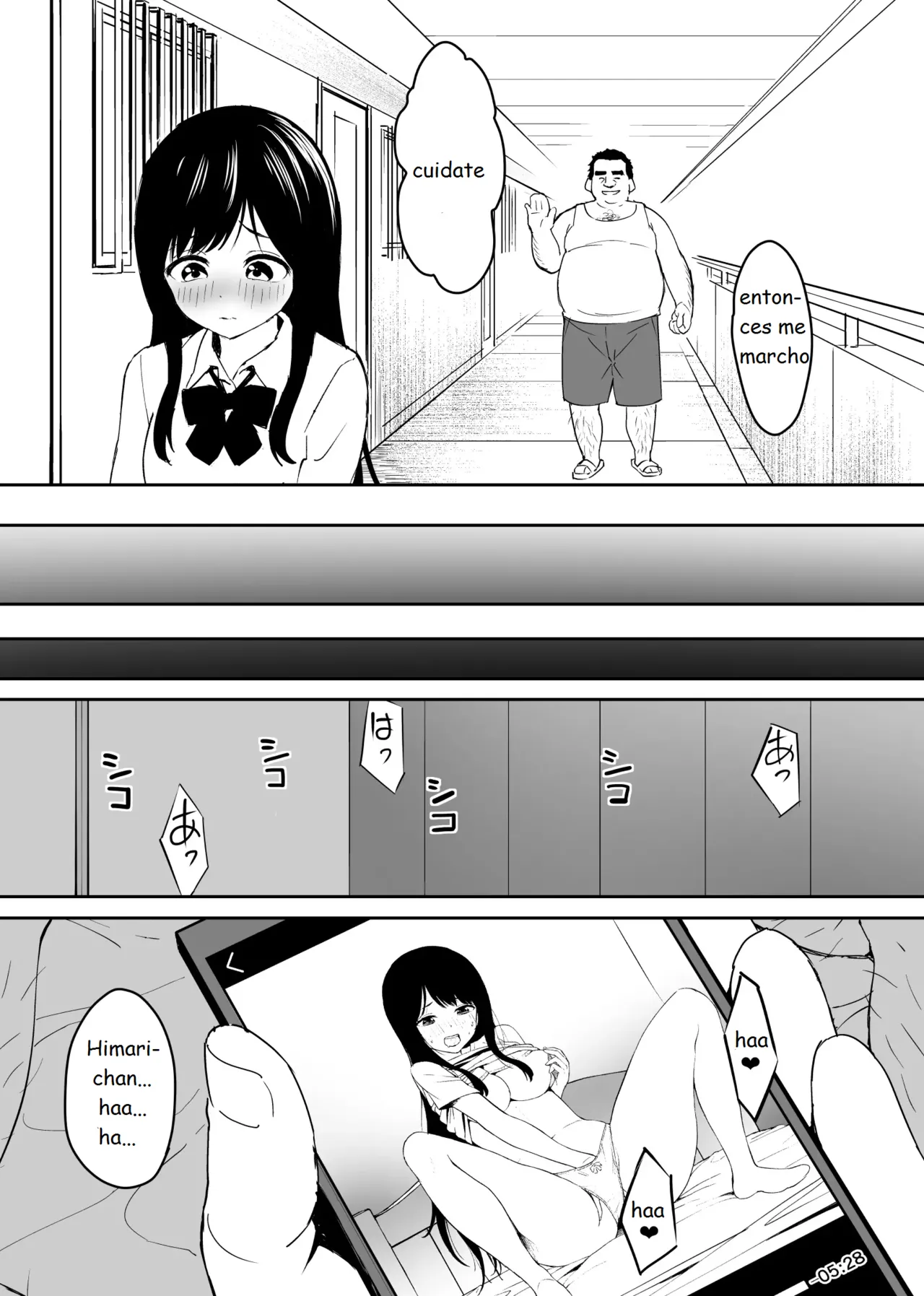 Kimokute Mushoku no Ojisan  ga Bishoujo JK no Shojo Manko ni Musekinin Nakadashi shitara Yorokonde Kuremashita. | Un Asqueroso Viejo Desempleado  se Alegró cuando le Hizo un Irresponsablemente Creampie al Coño Virgen de una Hermosa JK. page 9 full