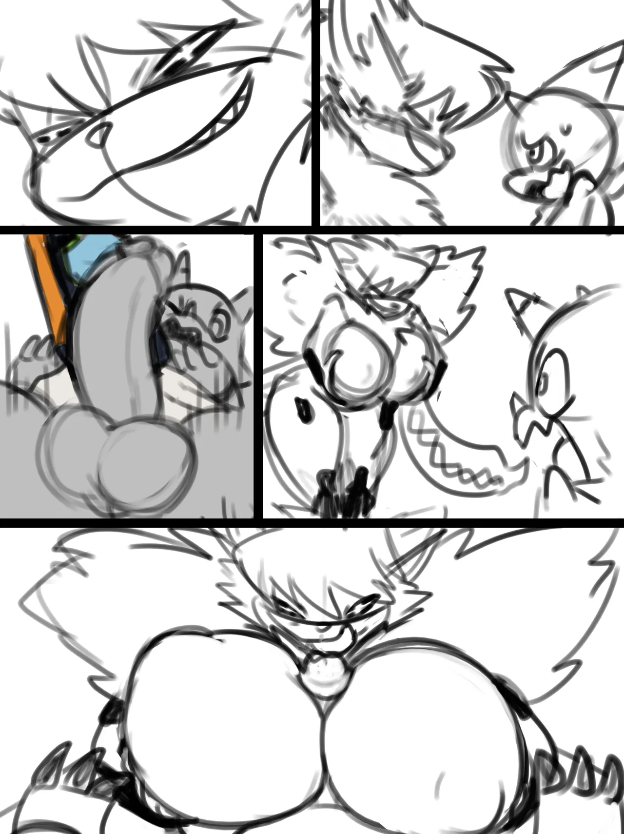 Gammamon x Meicrackmon: Friends with BENEFITS. page 9 full