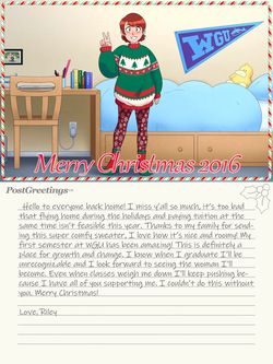 Heavy Holiday Postcard Pounds