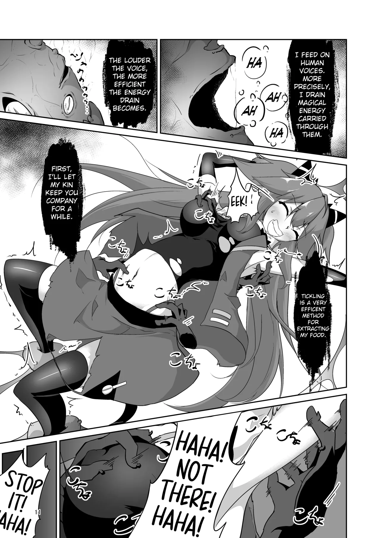 Masou Shoujo Natsumi Haiboku no Kusuguri Jigoku |  Magical Girl Natsumi's Defeat in Tickling Hell page 10 full