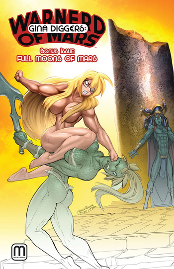 [Fred Perry] Gina Diggers: Warnerd of Mars - Bonus Issue Full Moons of Mars cover