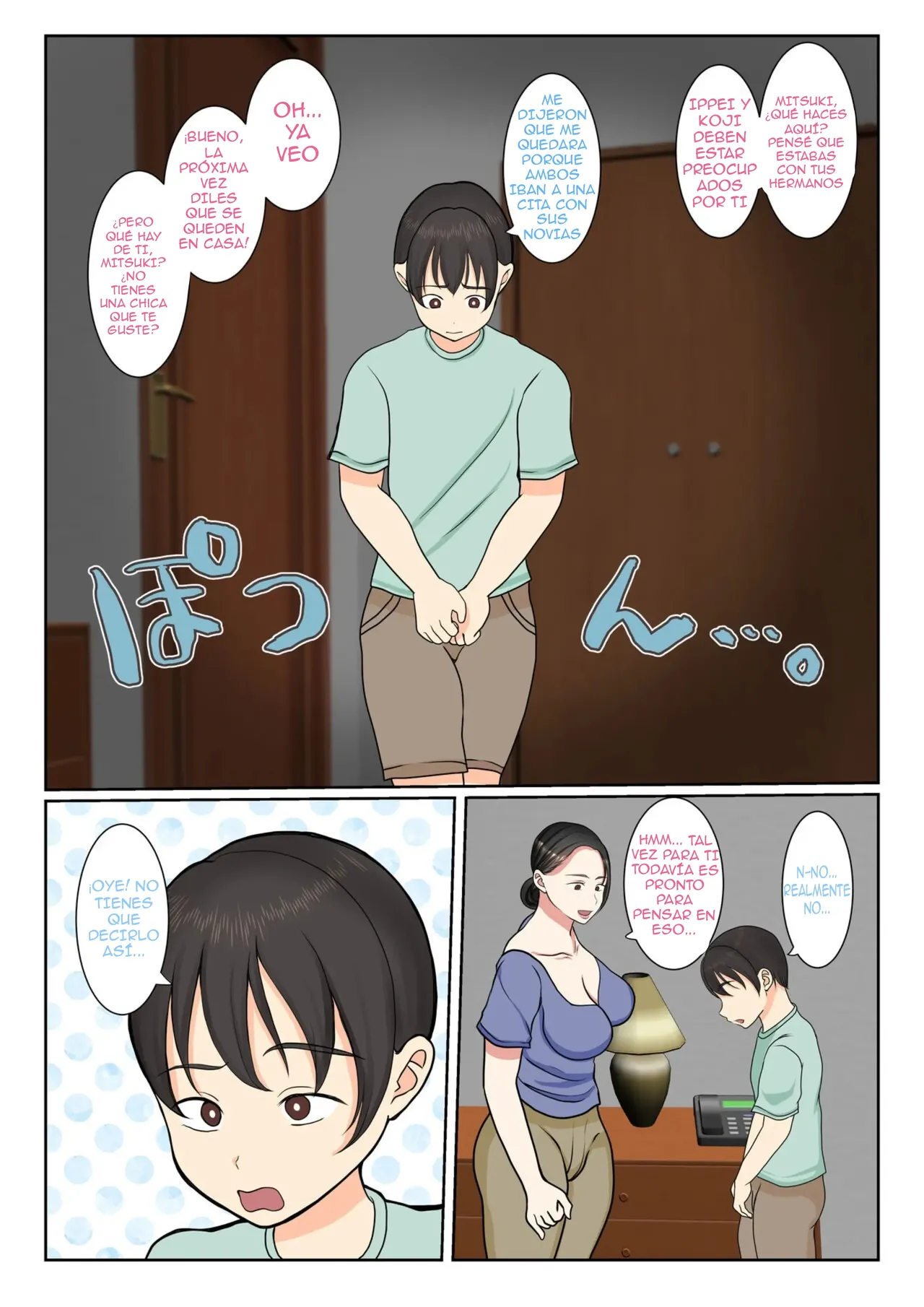 Suekko no Boku wa Mizugi Kaa-chan de Doutei Sotsugyou shichaimashita | El dia En Que El Hijo Menor Perdio la Virginidad Gracias a Su Madre En Traje De Baño page 4 full