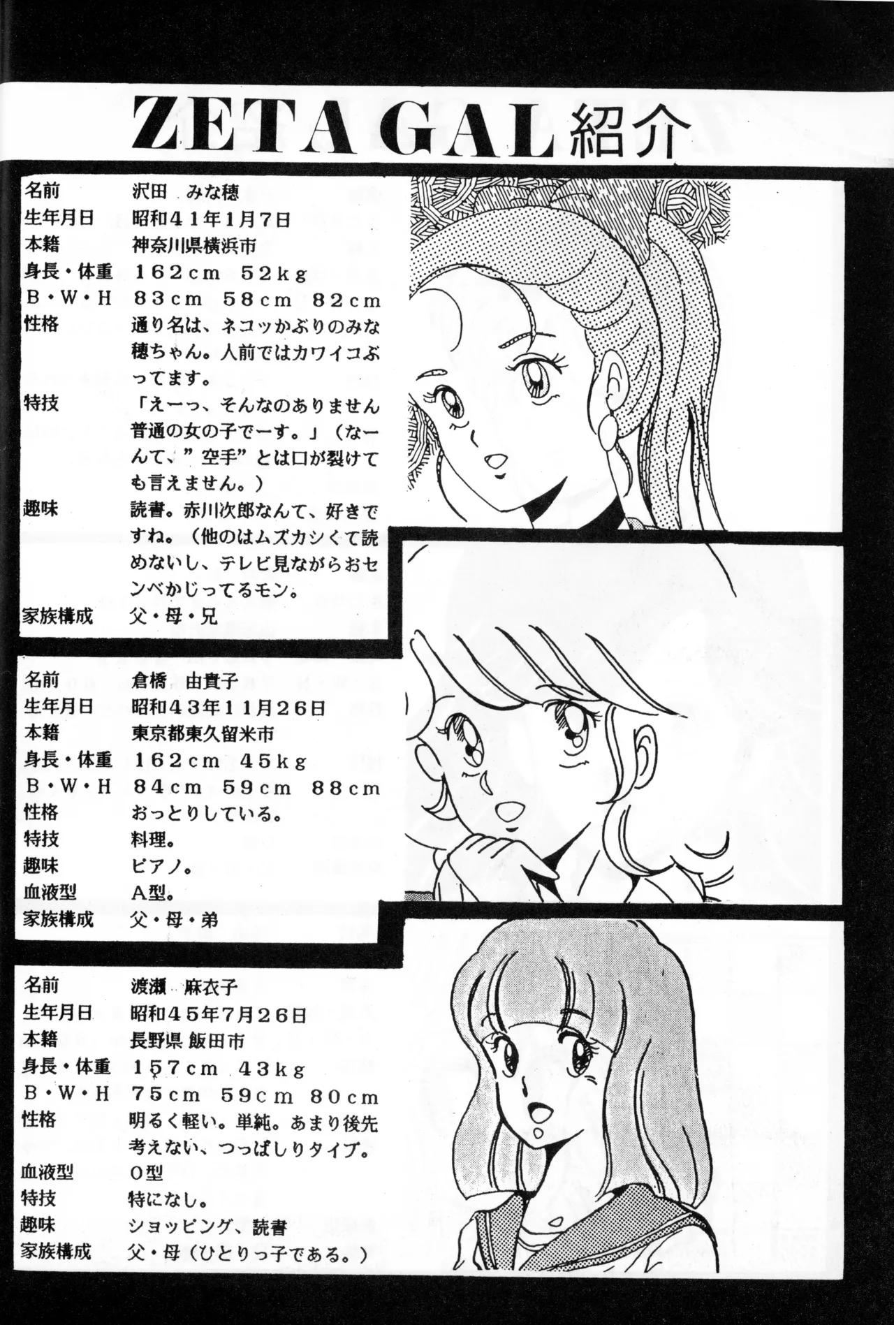 Graphic idol information magazine "ZETA" first issue.2 page 7 full