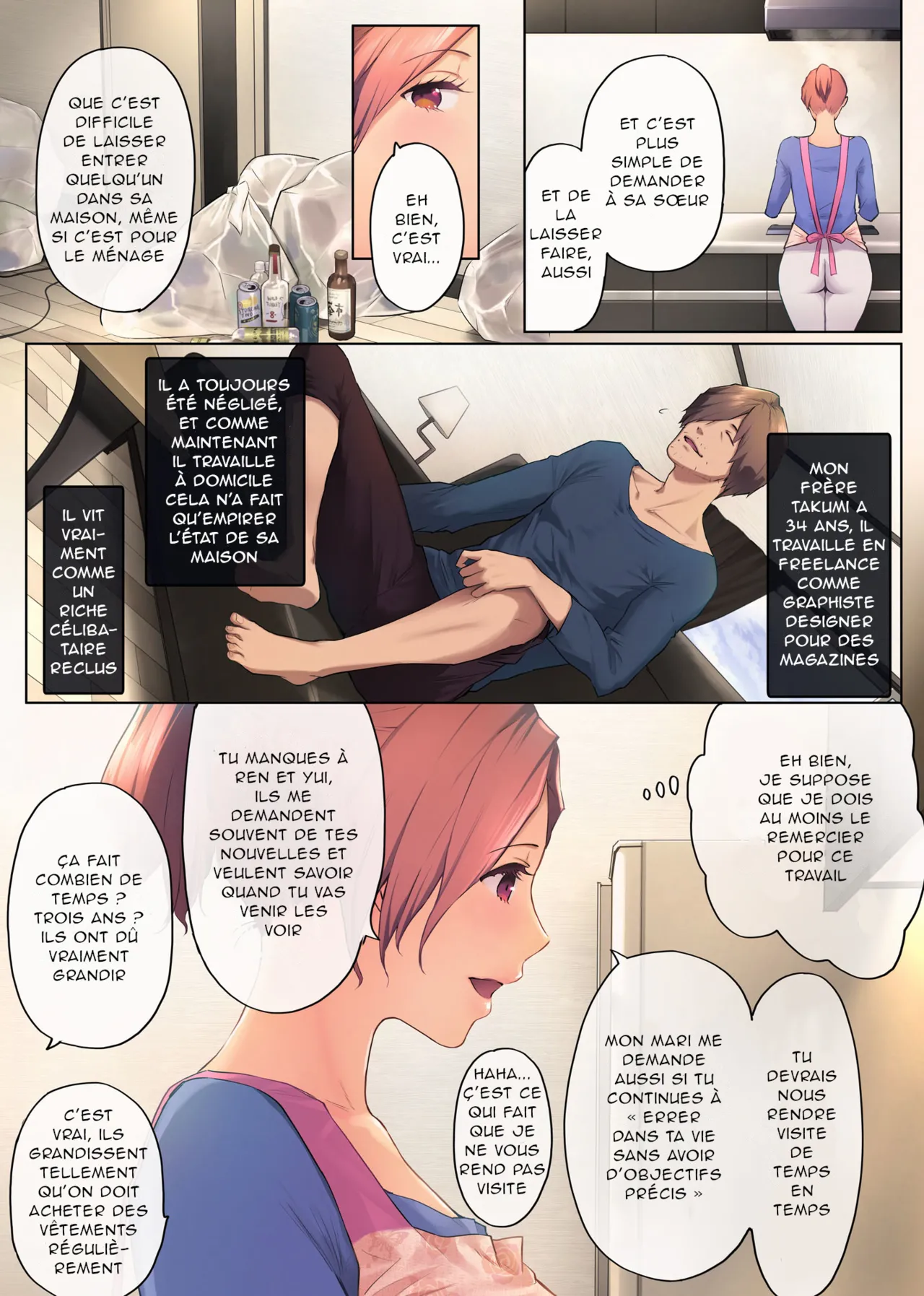 Ure Ane ~30-dai kara no Tsugou ga Yosugiru Kyoudai Kankei~ | Ma Grande Sœur Mature ~ La Folle Relation Pratique d'une Grande Sœur et de son Jeune Frère Dans Leur Trentaine page 9 full