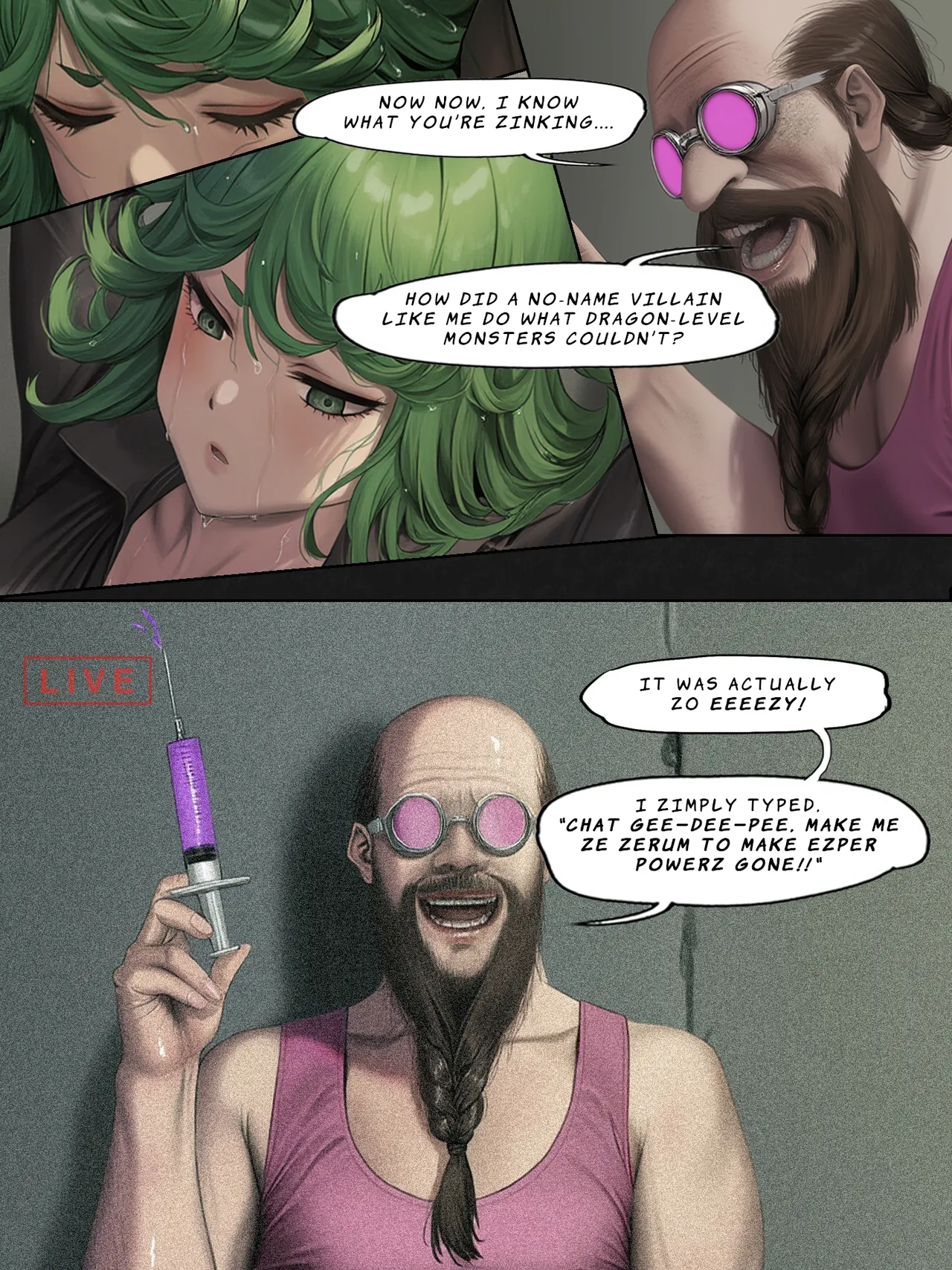 Humanity's Last Broadcast - A Tatsumaki Doujin page 12 full