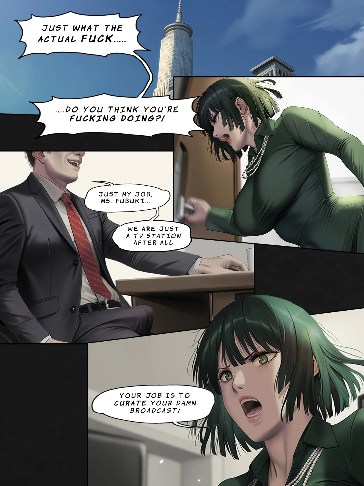 Humanity's Last Broadcast - A Tatsumaki Doujin page 4 full