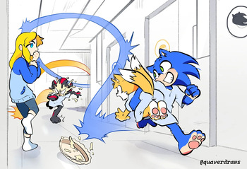[Quaverdraws] Sonic Ark AU cover