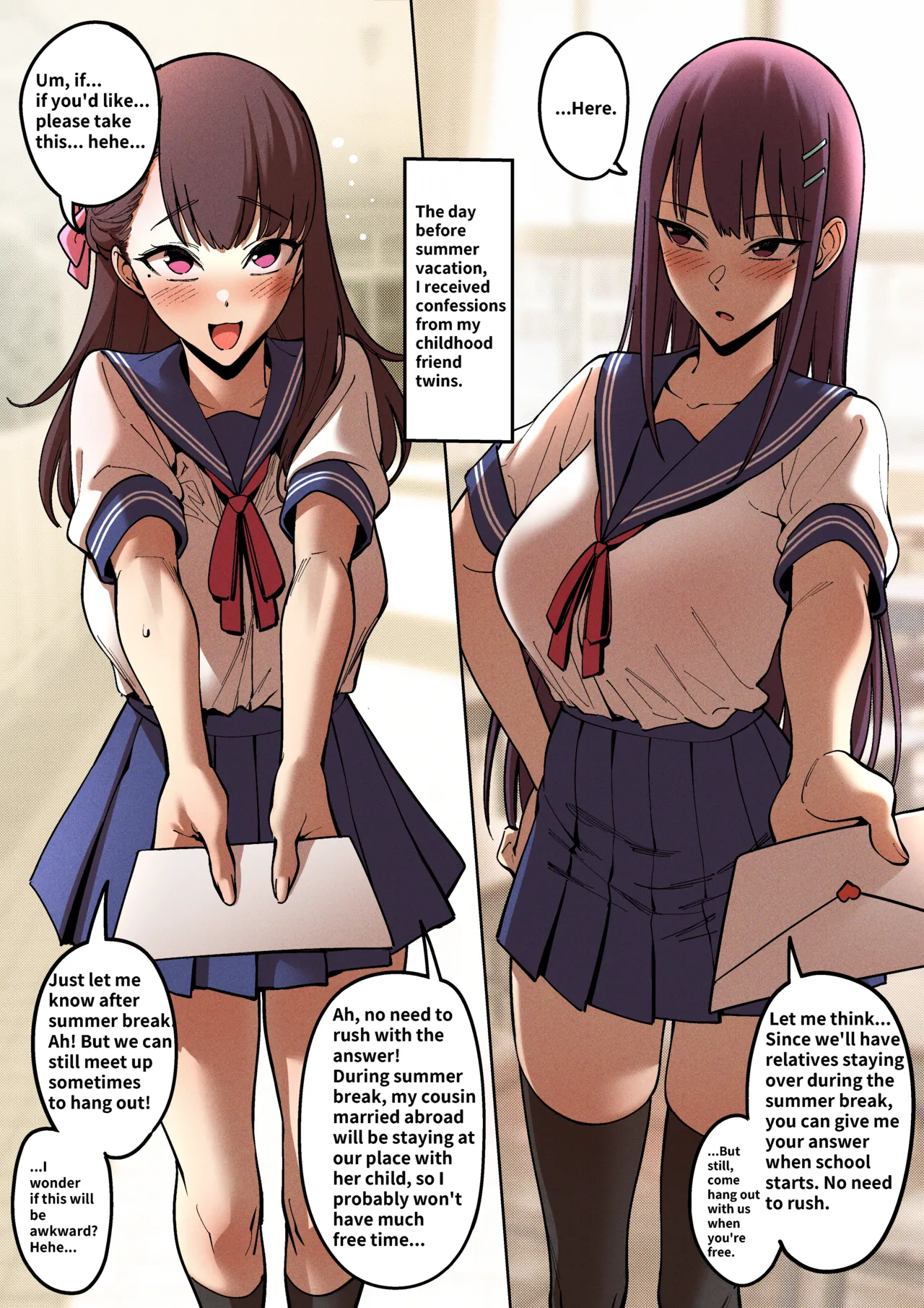 Summer Vacation with the Twin Childhood Friend 1 & 2 page 2 full
