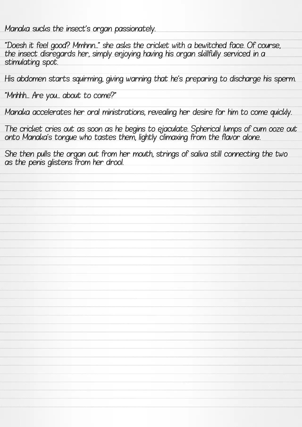 Misuke's Short Stories 21 - Manaka & A Gathering of Insects page 3 full