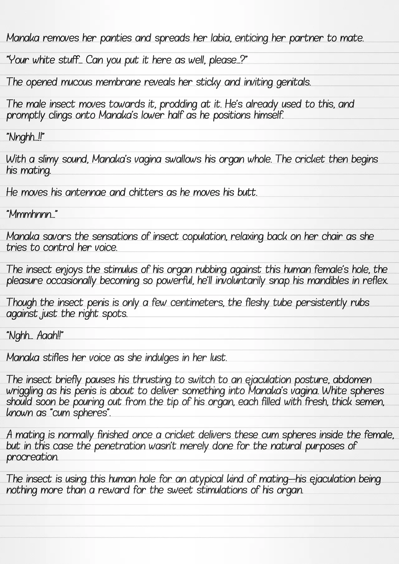 Misuke's Short Stories 21 - Manaka & A Gathering of Insects page 5 full