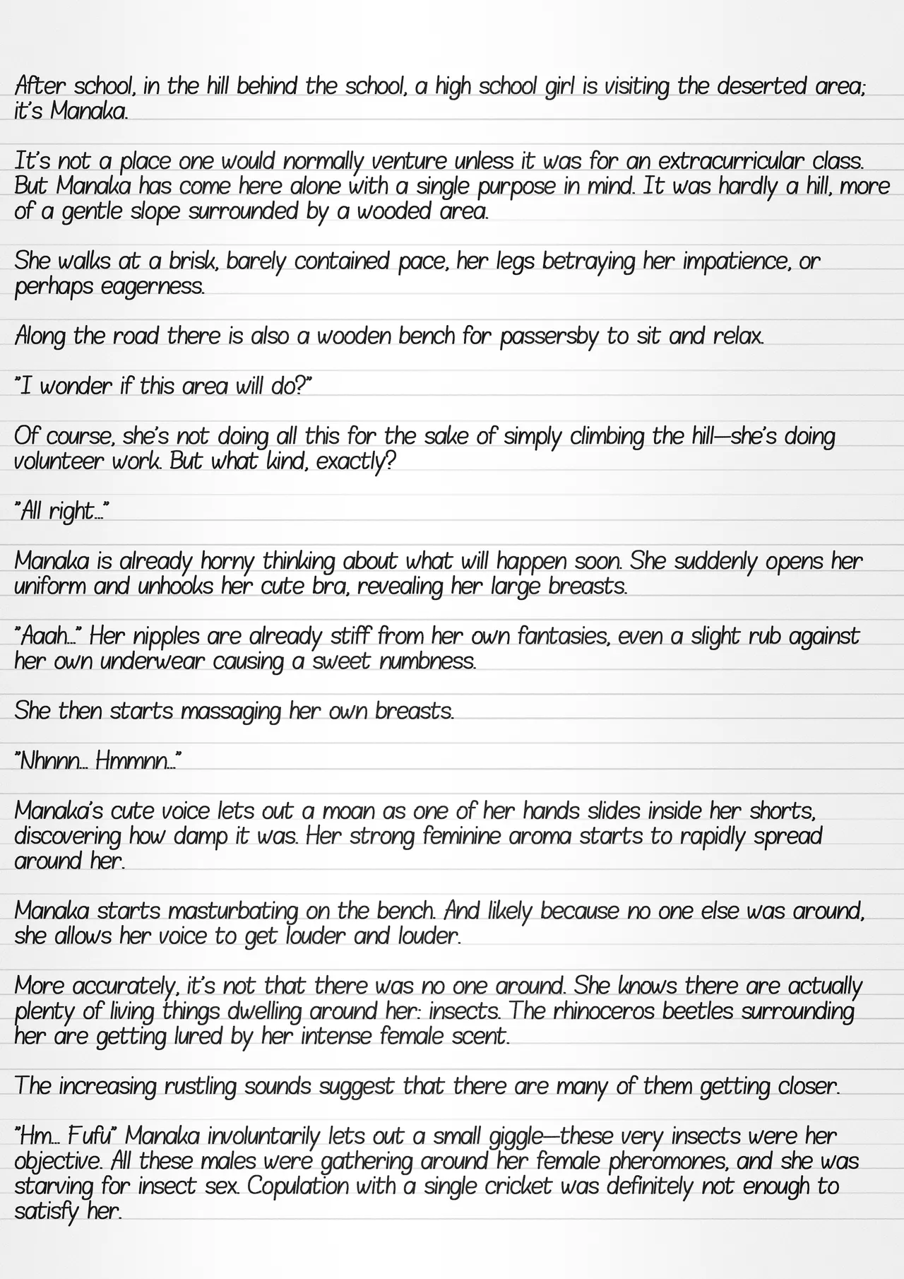 Misuke's Short Stories 21 - Manaka & A Gathering of Insects page 8 full