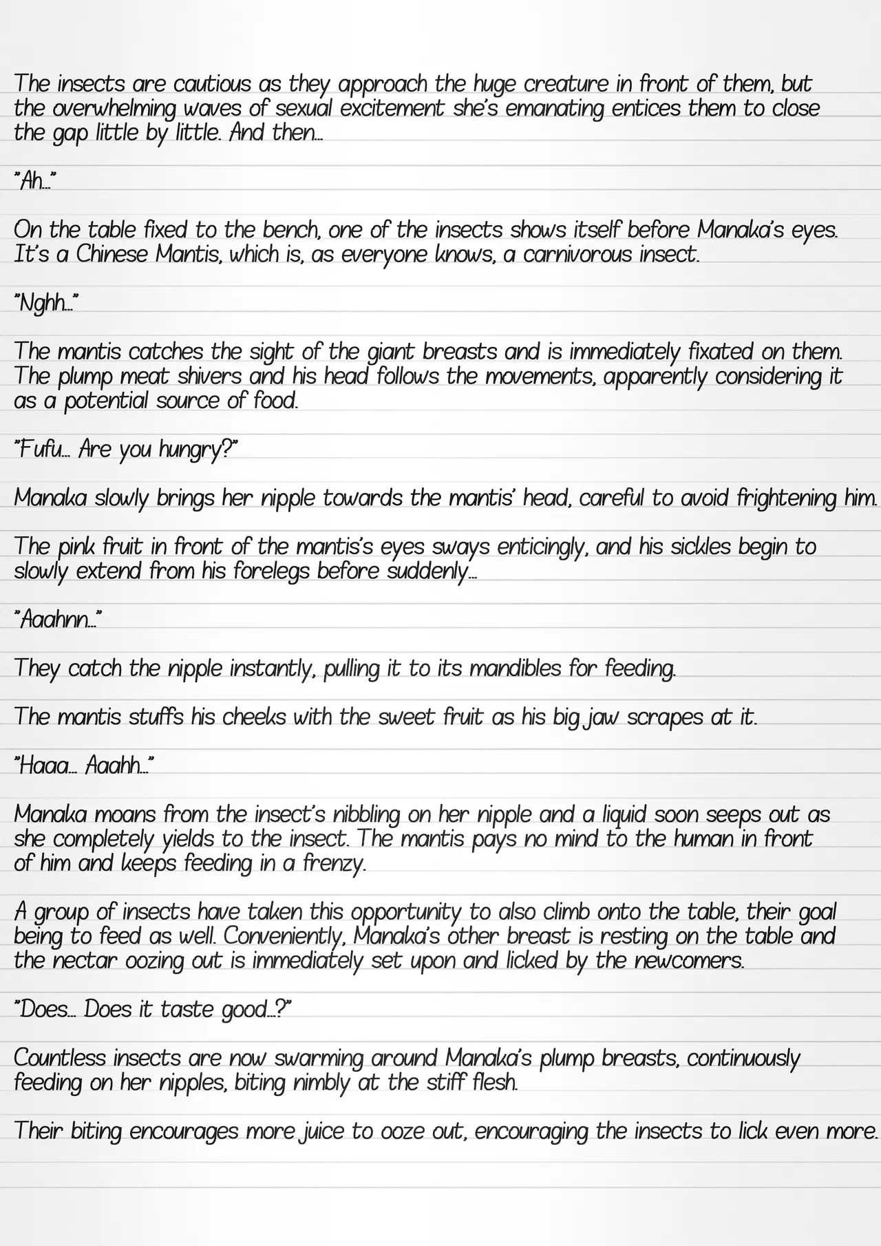 Misuke's Short Stories 21 - Manaka & A Gathering of Insects page 9 full