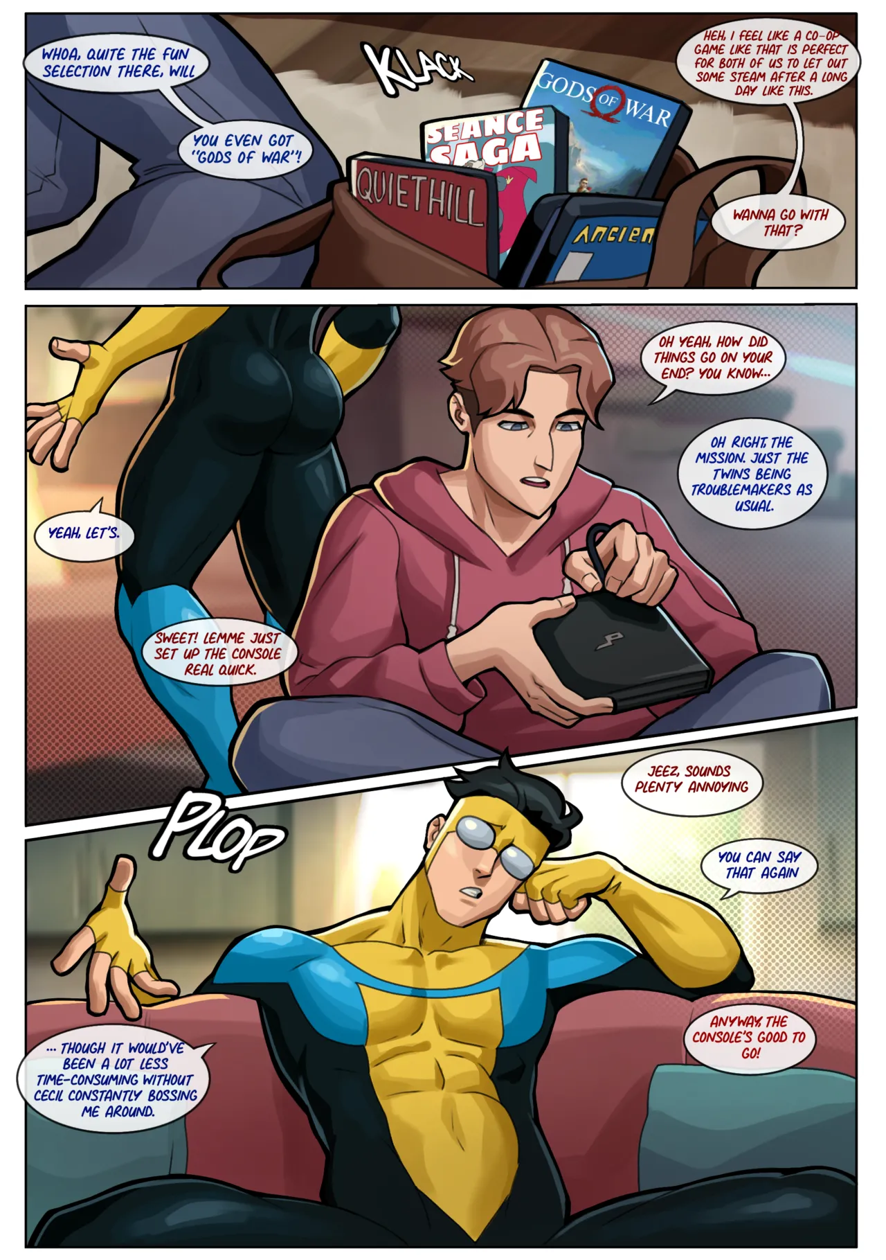 Mark x William "Don't Get Caught" | INVINCIBLE page 3 full