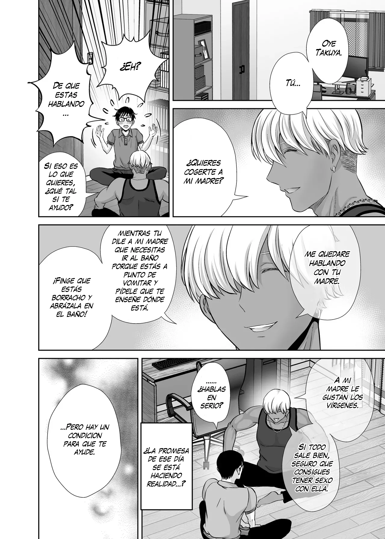 Haha Suwappingu 1 〜Ore no Kaa-san Wo Sashidashite Yanmama to Yari Makutta Hanashi〜 | Intercambio de Madres 1 〜La Historia de cómo Entregué a mi Madre y me Cogí a una Joven y Sexy Mamá〜 page 11 full