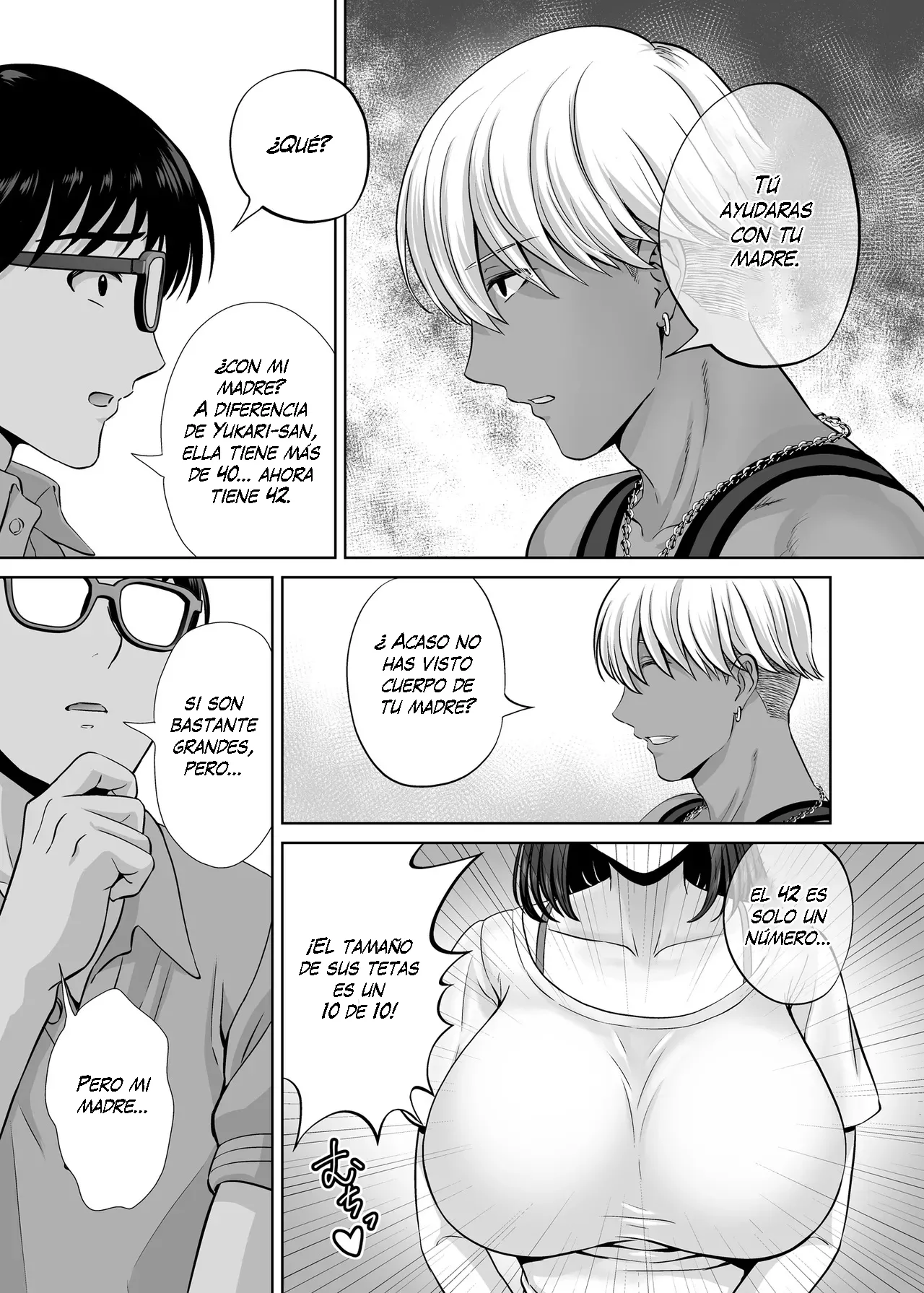 Haha Suwappingu 1 〜Ore no Kaa-san Wo Sashidashite Yanmama to Yari Makutta Hanashi〜 | Intercambio de Madres 1 〜La Historia de cómo Entregué a mi Madre y me Cogí a una Joven y Sexy Mamá〜 page 12 full